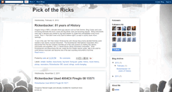 Desktop Screenshot of blog.pickofthericks.com